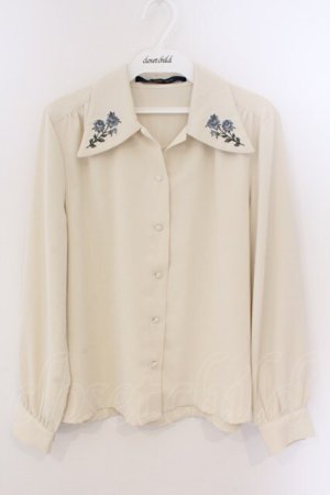 画像: an another angelus / 刺繍入りブラウス  アイボリー O-26-03-06-069-CA-BL-IG-OS