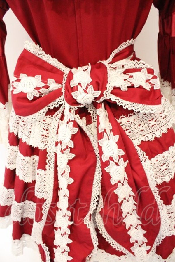 画像6: BABY,THE STARS SHINE BRIGHT / エリザベスワンピース＆ヘッドドレスセット  えんじ O-26-03-06-007-BA-OP-IG-OS (6)