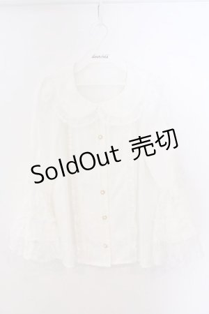 画像: axes femme kawaii / レーシー姫袖ブラウス M シロ O-26-03-06-012-AX-BL-IG-OS