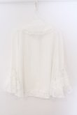 画像2: axes femme kawaii / レーシー姫袖ブラウス M シロ O-26-03-06-012-AX-BL-IG-OS (2)