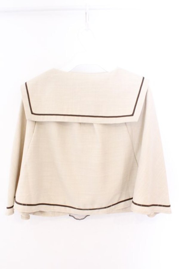 画像3: Kurumi Collaboration / TT*KRMセーラーケープ LL ベージュ O-26-03-06-013-GO-JA-IG-OS (3)