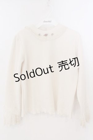 画像: axes femme / バラモチーフカットプルオーバー M キナリ O-26-03-06-017-AX-TO-OW-OS