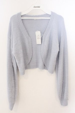 画像: axes femme / 薔薇付カーデ×インナーセット F ブルー O-26-03-06-018-AX-TO-OW-OS