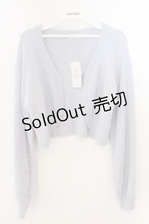 画像: axes femme / 薔薇付カーデ×インナーセット F ブルー O-26-03-06-018-AX-TO-OW-ZT0401F