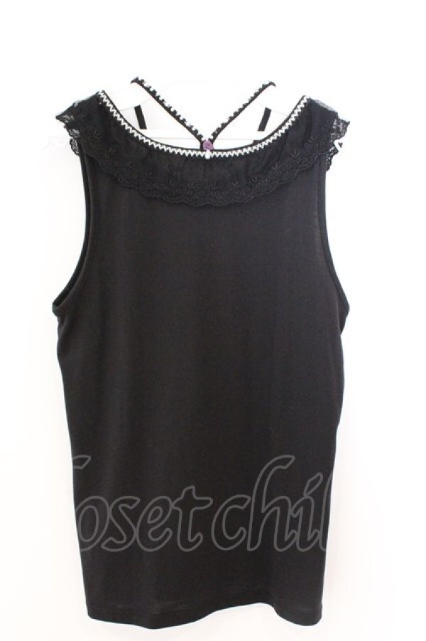 画像2: axes femme / ストラップビジュータンク F クロ O-26-03-06-019-AX-TO-OW-OS (2)