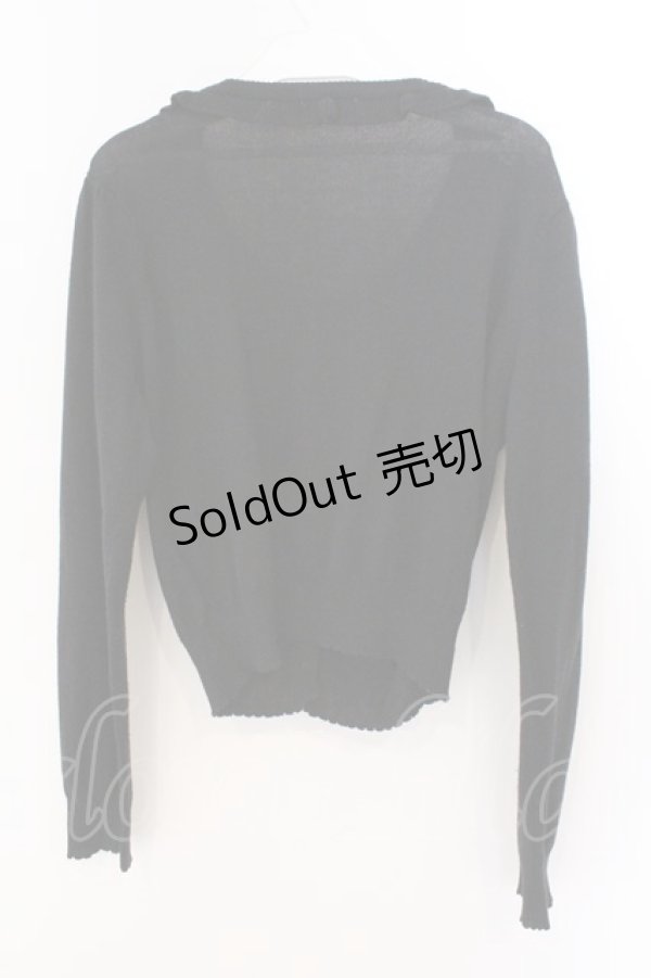 画像3: axes femme / レースデザインニットカーデ M クロ O-26-03-06-020-AX-TO-OW-OS (3)