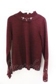 画像1: axes femme / バラモチーフ使いプルオーバー M ワイン O-26-03-06-024-AX-TO-OW-OS (1)