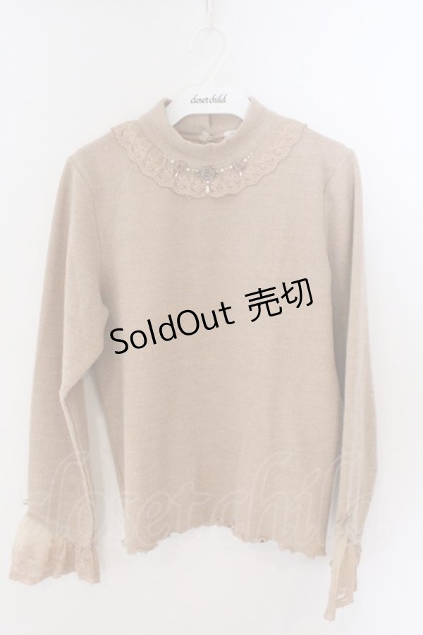 画像1: axes femme / バラモチーフ使いプルオーバー M オレンジ系 O-26-03-06-025-AX-TO-OW-OS (1)