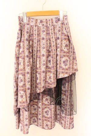 画像: axes femme / ローズ・ステンドグラススカート F パープル O-26-03-06-029-AX-SK-OW-OS