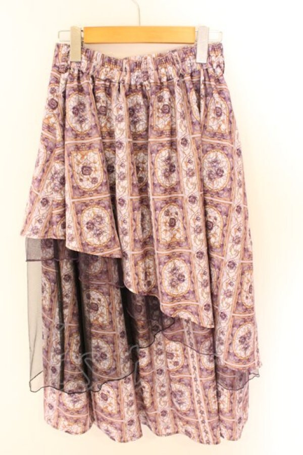 画像3: axes femme / ローズ・ステンドグラススカート F パープル O-26-03-06-029-AX-SK-OW-OS (3)