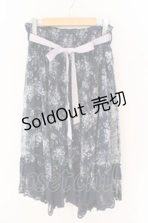 画像: axes femme / フローラルレースイレヘムスカート F コン O-26-03-06-031-AX-SK-OW-OS