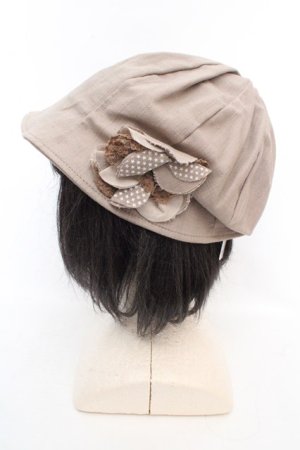 画像: axes femme / 星柄使いモチーフハット  ベージュ O-26-03-07-004-AX-AC-OW-OS