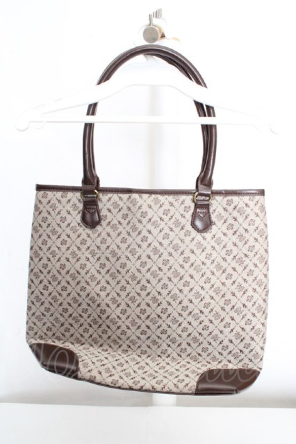 画像3: axes femme / 異素材コンビトートバッグ  ブラウン系 O-26-03-07-034-AX-BG-OW-OS (3)