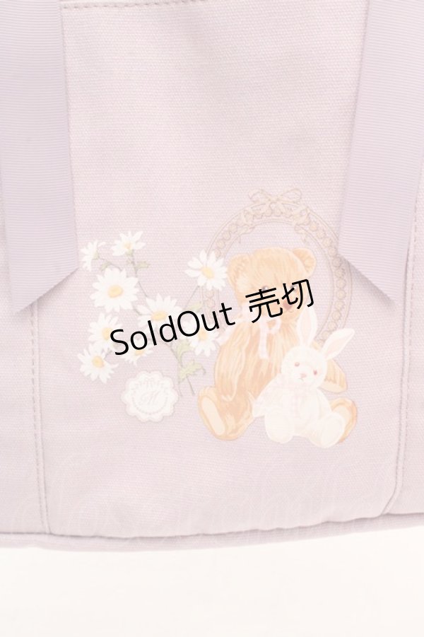 画像2: m petit by misako / TT*AM*キャンバストートバッグ  ラベンダー O-26-03-07-036-LO-BG-IG-OS (2)