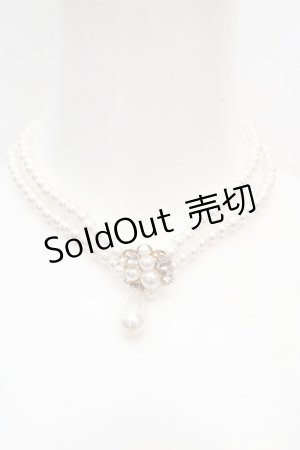 画像: an another angelus / ビジュー×パールチョーカー  パール×ゴールド O-26-03-07-038-CA-AC-IG-OS