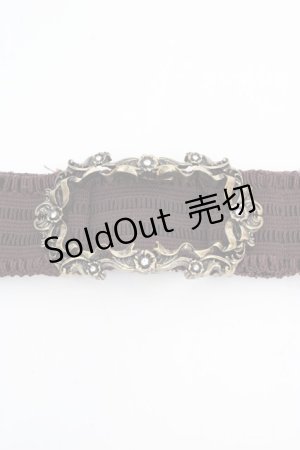 画像: axes femme / リボンフラワーゴムベルト  ゴールド O-26-03-07-040-AX-ZA-OW-ZT0311E