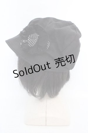 画像: axes femme / 星柄使いモチーフハット  クロ O-26-03-07-005-AX-AC-OW-OS