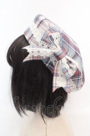 画像: FLC / ホシナ*チェックベレー  サックス O-26-03-07-047-LO-AC-IG-OS