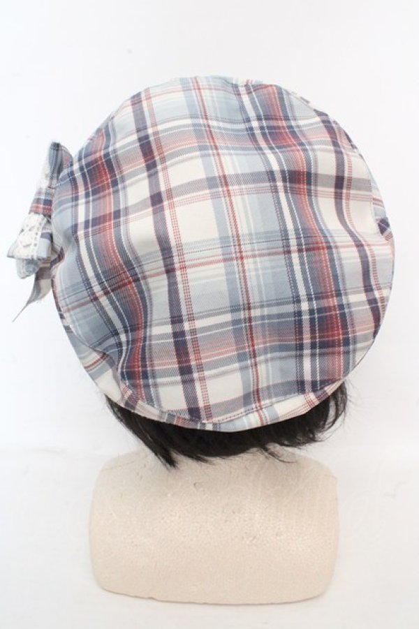 画像3: FLC / ホシナ*チェックベレー  サックス O-26-03-07-047-LO-AC-IG-OS (3)