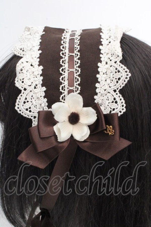 画像3: Innocent World / 小花レースヘッドドレス  ブラウン O-26-03-07-051-IW-AC-IG-OS (3)