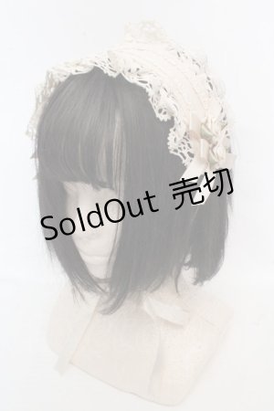 画像: Innocent World / 巻きバラヘッドドレス  生成り×生成りバラ O-26-03-07-052-IW-AC-IG-OS