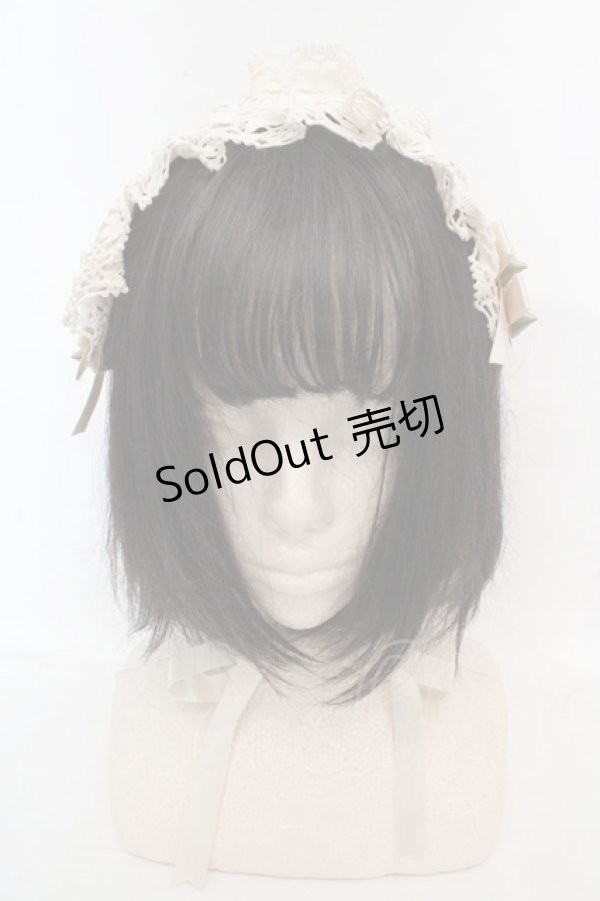 画像2: Innocent World / 巻きバラヘッドドレス  生成り×生成りバラ O-26-03-07-052-IW-AC-IG-OS (2)