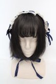画像2: Innocent World / クロスリボンヘッドドレス  ブルー×生成り O-26-03-07-053-IW-AC-IG-OS (2)