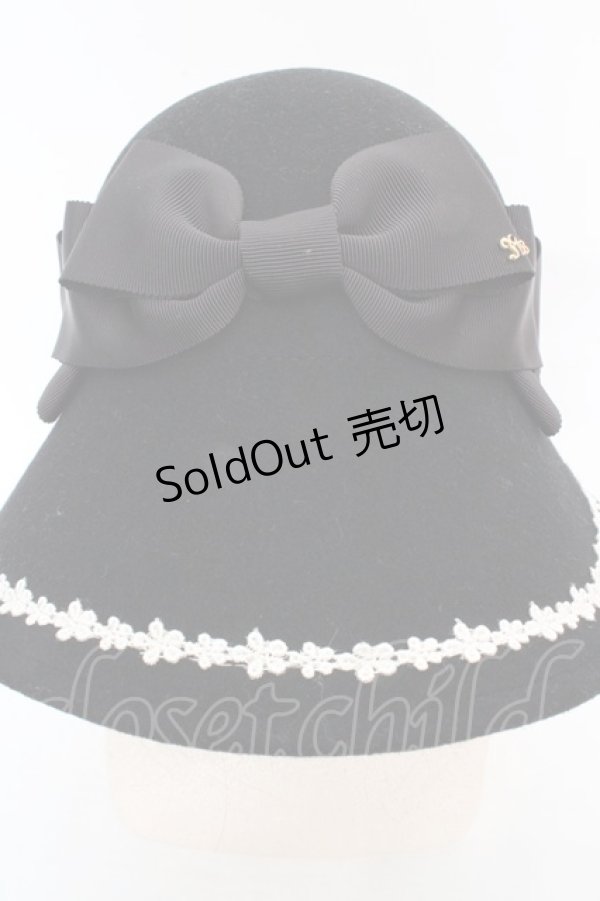 画像2: Innocent World / マリーリボンハット  クロ O-26-03-07-054-IW-AC-IG-OS (2)