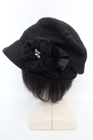 画像: axes femme / キラキラ変形キャスケット  クロ O-26-03-07-006-AX-AC-OW-OS