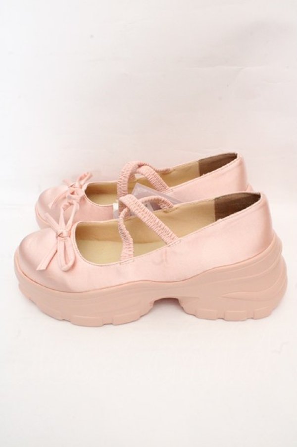 画像2: Cherirulu Chocola / しまむらコラボ バレエシューズ M(23cm~23.5cm) 中桃 O-26-03-07-065-GO-SH-YM-OS (2)