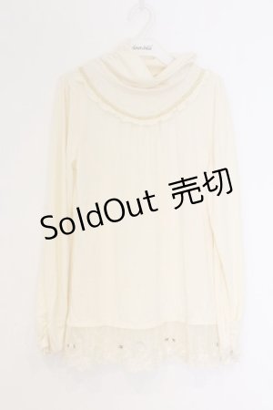 画像: axes femme / ブレードテープハイネックカットソー M 生成り O-26-03-07-1034-AX-TO-IG-OS