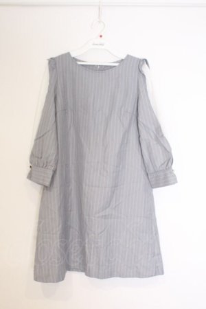 画像: axes femme / チェック柄サックワンピース  グレー O-26-03-07-1036-AX-OP-IG-OS