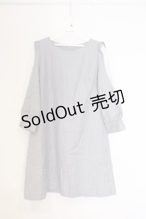 画像: axes femme / チェック柄サックワンピース  グレー O-26-03-07-1036-AX-OP-IG-OS