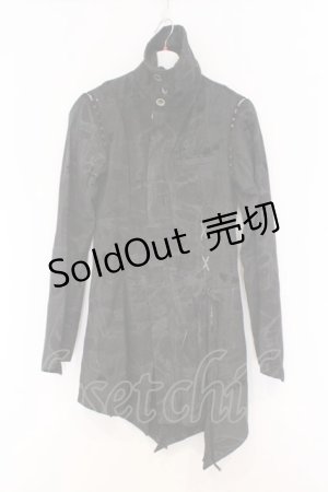 画像: h.naoto Blood / ネットpt変形ジャケット  グレー O-26-03-07-1038-HN-JA-OW-OS