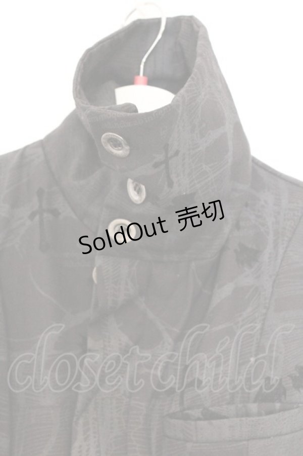 画像2: h.naoto Blood / ネットpt変形ジャケット  グレー O-26-03-07-1038-HN-JA-OW-OS (2)