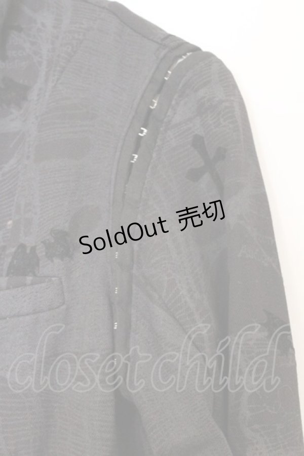 画像3: h.naoto Blood / ネットpt変形ジャケット  グレー O-26-03-07-1038-HN-JA-OW-OS (3)