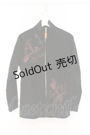 画像: gouk / 和柄コーデュロイジャケット  ブラック O-26-03-07-1039-GO-JA-OW-OS