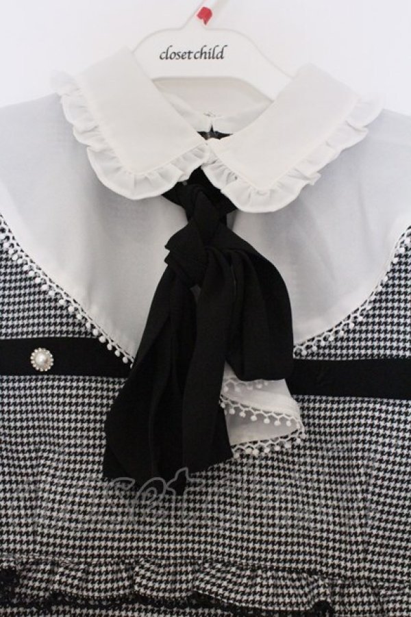 画像2: Ank Rouge / レイヤードマーメイドワンピース M シロｘクロ O-26-03-07-1043-CA-OP-YM-OS (2)