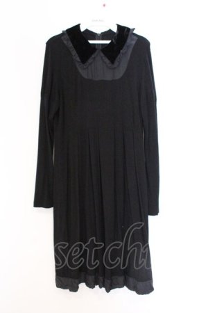 画像: Jane Marple / リヨセルのトロンプルイユワンピース M クロ O-26-03-07-1055-JM-OP-OW-OS