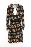 画像3: Jane Marple / Jubilee flowersミニドレス M クロ O-26-03-07-1056-JM-OP-OW-OS (3)