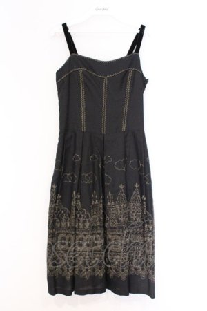 画像: Jane Marple / お城刺繍キャミワンピース M クロ O-26-03-07-1058-JM-OP-OW-OS