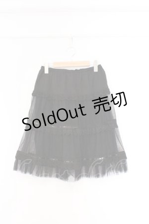 画像: Jane Marple / トーションレース使いチュールスカート M クロ O-26-03-07-1060-JM-SK-OW-OS