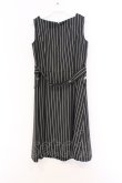 画像3: Jane Marple / ストライプダブルボタンジャンパースカート M グレー O-26-03-07-1063-JM-OP-OW-OS (3)