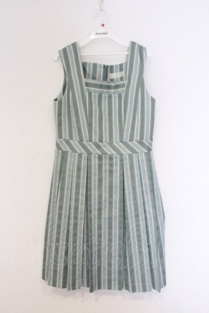 画像: Jane Marple / Springレジメンタルジャンパースカート M ミント O-26-03-07-1064-JM-OP-OW-OS