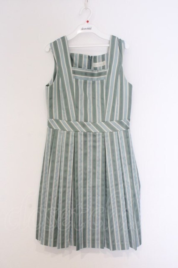 画像1: Jane Marple / Springレジメンタルジャンパースカート M ミント O-26-03-07-1064-JM-OP-OW-OS (1)