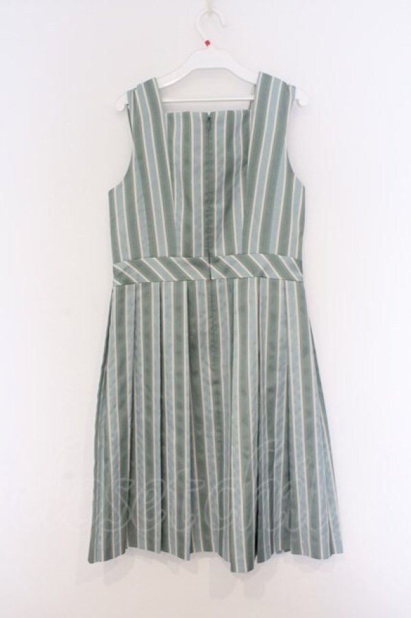 画像3: Jane Marple / Springレジメンタルジャンパースカート M ミント O-26-03-07-1064-JM-OP-OW-OS (3)