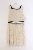画像1: Jane Marple / カットワークレースのバックフリルドレス M アイボリー O-26-03-07-1065-JM-SK-OW-OS (1)