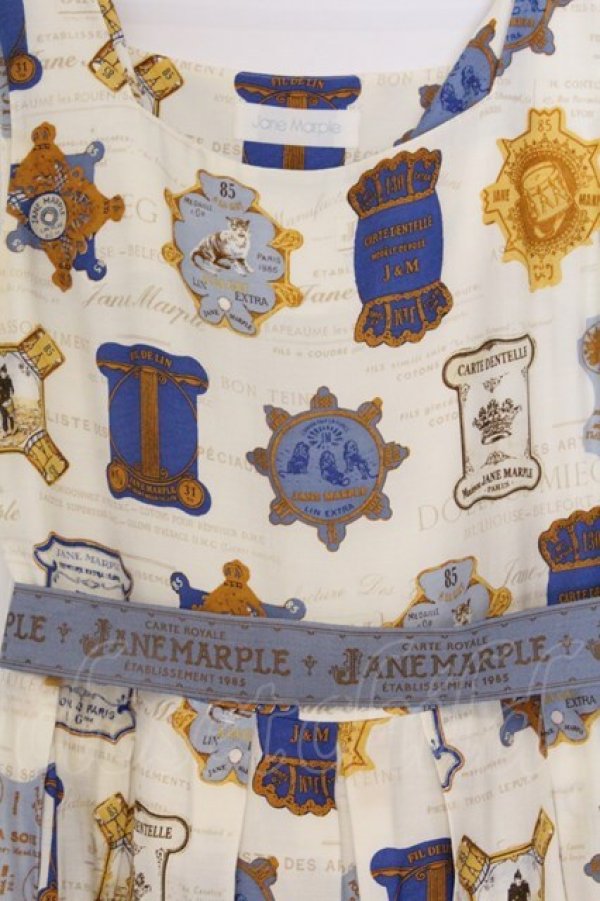 画像2: Jane Marple / Cartes A Filsのスクエアドレス M アイボリー O-26-03-07-1066-JM-OP-OW-OS (2)