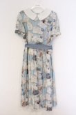 画像1: Jane Marple / Precious Cardsのコレットワンピース M サックス O-26-03-07-1069-JM-OP-OW-OS (1)