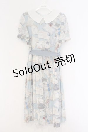 画像: Jane Marple / Precious Cardsのコレットワンピース M サックス O-26-03-07-1069-JM-OP-OW-OS